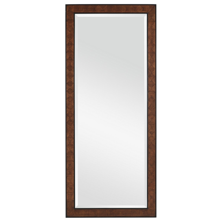 Currey and Company - 1000-0144 - Floor Mirror - Dorian - Kona/Black
