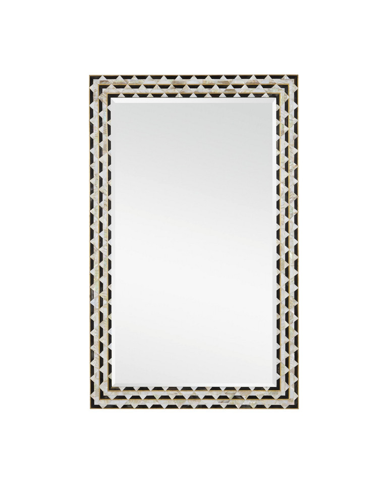 Currey and Company - 1000-0146 - Mirror - Macy - Natural/Brass