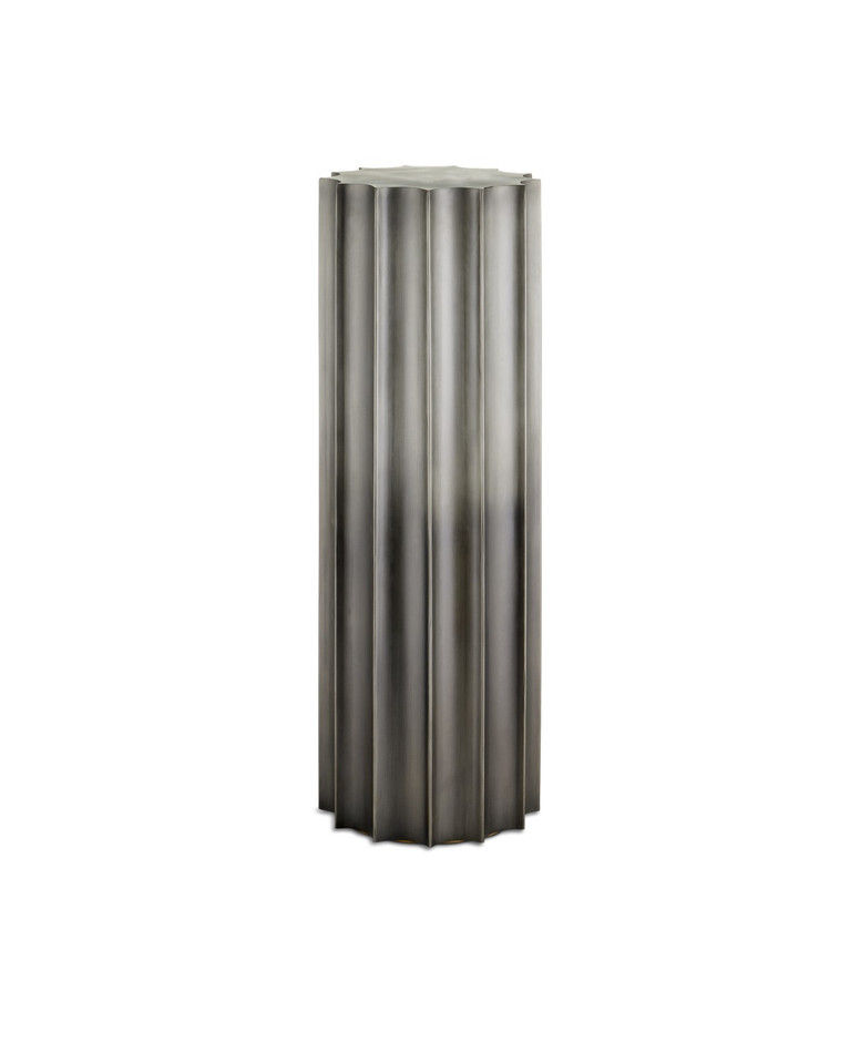Currey and Company - 1000-0156 - Pedestal - Kanti - Graphite