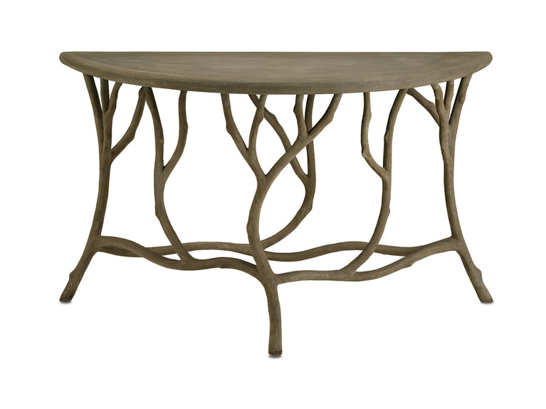 Currey and Company - 2374 - Console Table - Portland/Faux Bois