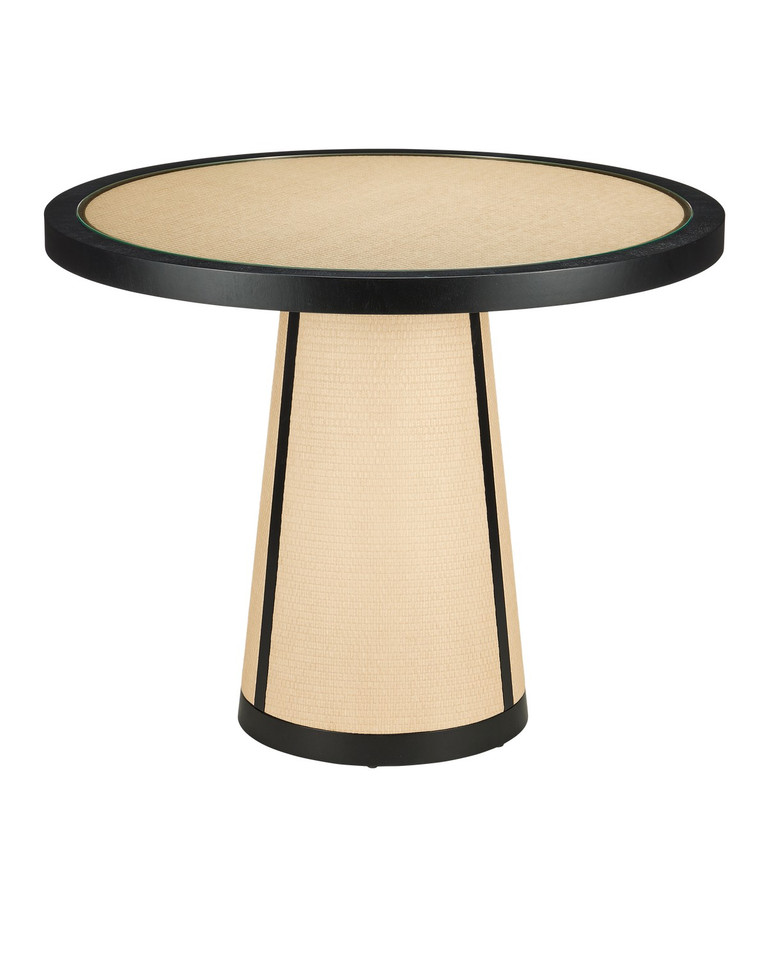 Currey and Company - 3000-0302 - Entry Table - Deanna - Ivory/Black/Clear