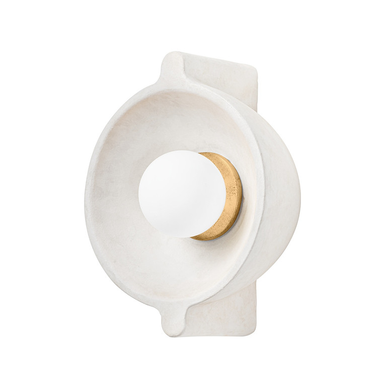 Troy Lighting - B4710-PBR/CFW - One Light Wall Sconce - Modesto - Patina Brass