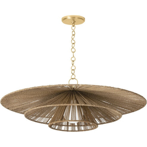 Troy Lighting - F1736-VGL - One Light Pendant - Levan - Vintage Gold Leaf
