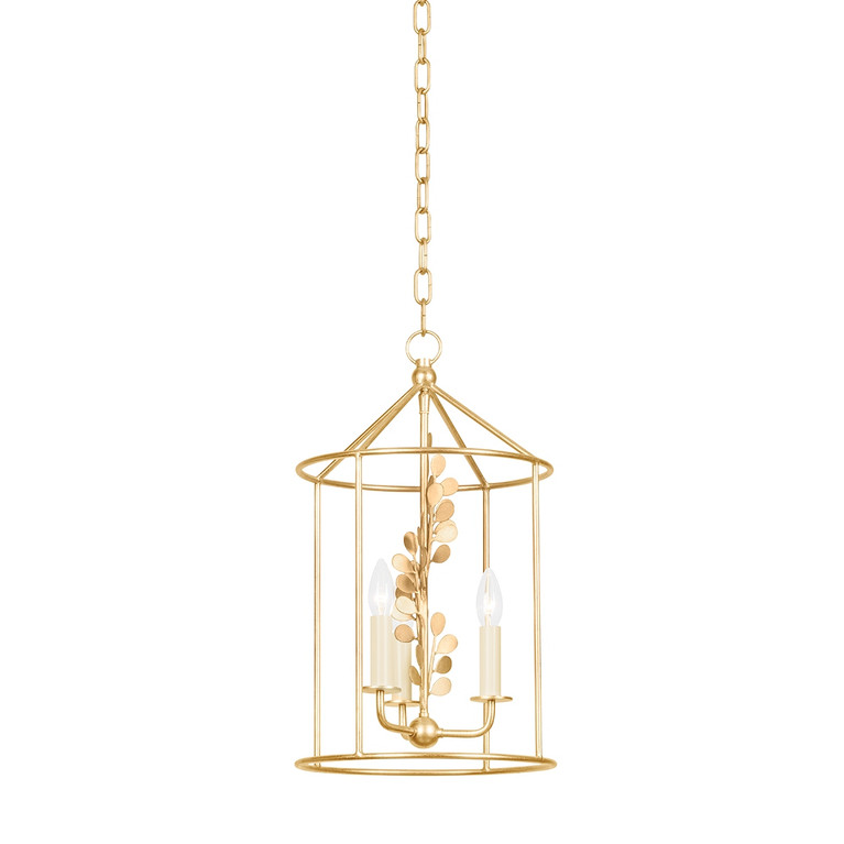 Troy Lighting - F1812-VGL - Three Light Lantern - Adrienne - Vintage Gold Leaf