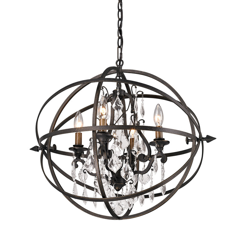Troy Lighting - F2995-VBZ - Four Light Chandelier - Byron - Vintage Bronze