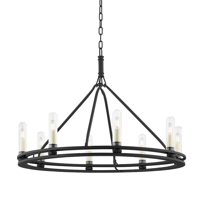 Troy Lighting - F6233-TBK - Eight Light Outdoor Chandelier - Sutton - Texture Black