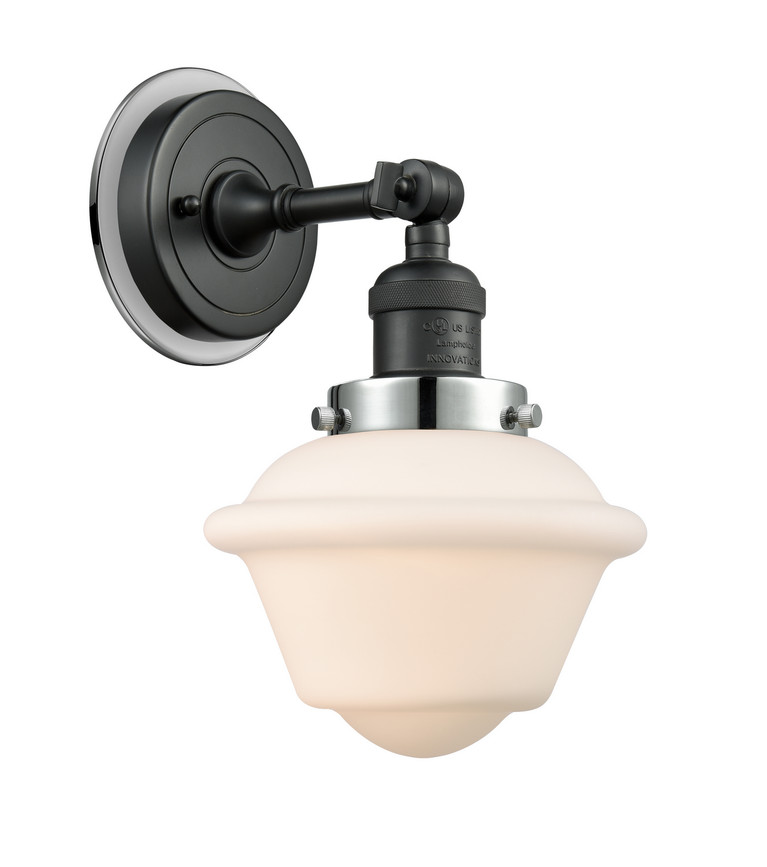 Innovations - 203BK-BPPC-HRPC-G531 - One Light Wall Sconce - Franklin Restoration - Matte Black