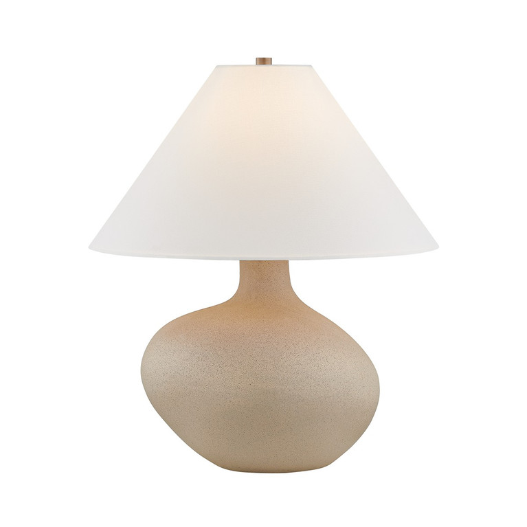 Troy Lighting - PTL5825-PBR/COS - One Light Table Lamp - Rebecca - Aged Brass
