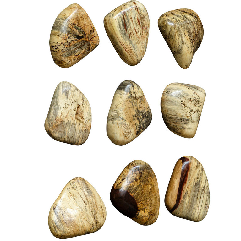Uttermost - 04324 - Wall Decor S/9 - Pebbles - Natural Blonde