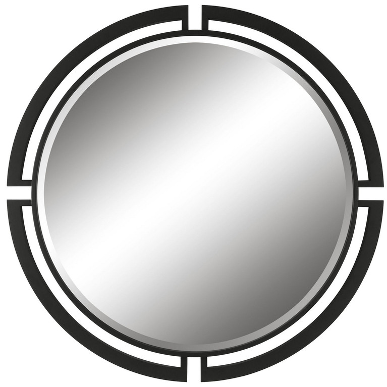 Uttermost - 09878 - Mirror - Quadrant - Satin Black