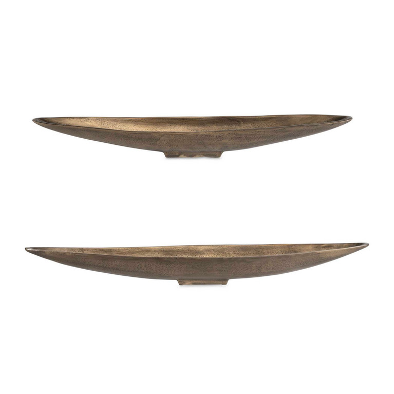 Uttermost - 18230 - Bowls Set/2 - River Run - Antique Brass