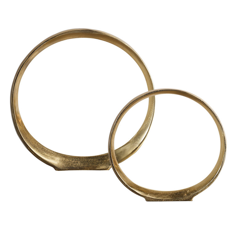 Uttermost - 18961 - Sculpture Set/2 - Jimena - Clean Gold
