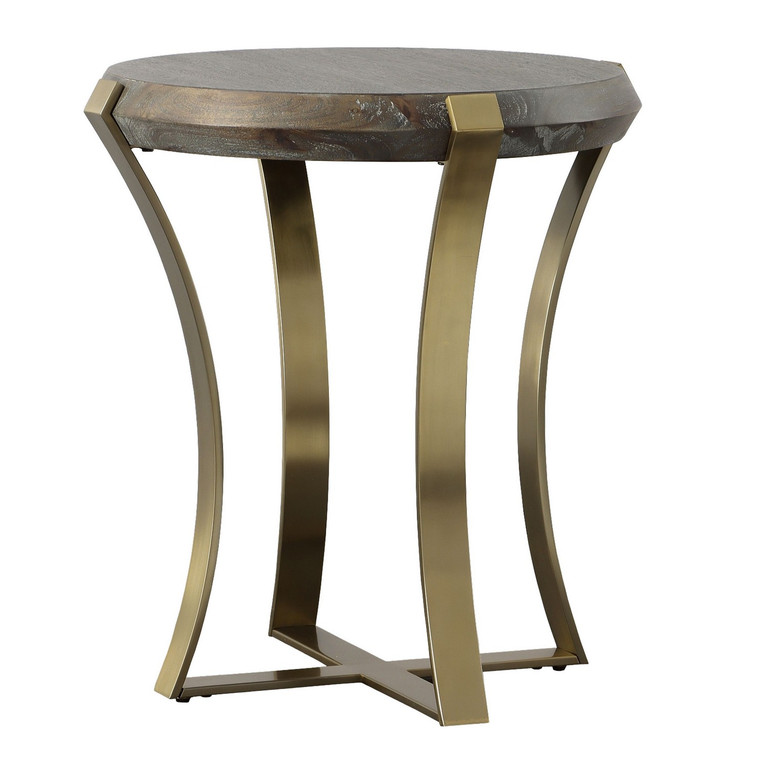 Uttermost - 22940 - Side Table - Unite - Brushed Brass