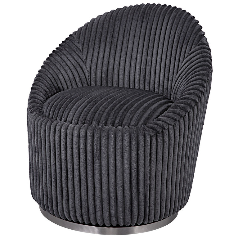 Uttermost - 23599 - Chair - Crue - Gunmetal