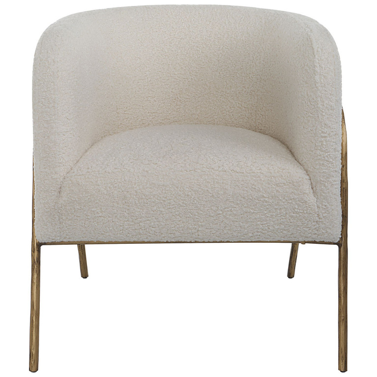 Uttermost - 23686 - Accent Chair - Jacobsen - Aged Gold