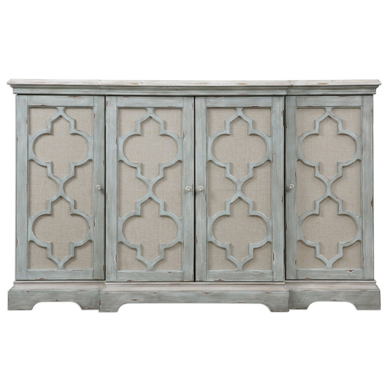 Uttermost - 24520 - Cabinet - Sophie - Grey w/Ivory