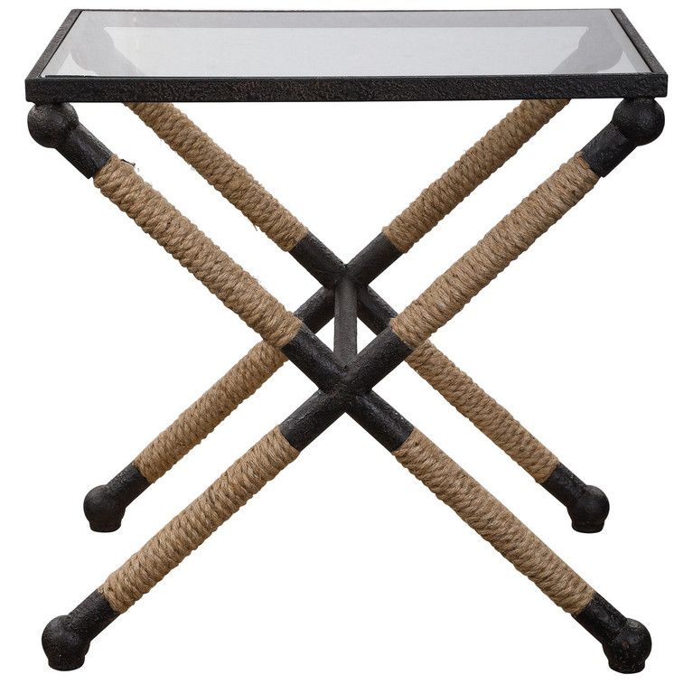 Uttermost - 24983 - Accent Table - Braddock - Rustic Iron