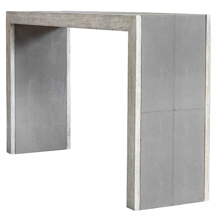 Uttermost - 25483 - Console Table - Aerina - Aged White With Gray Distressed