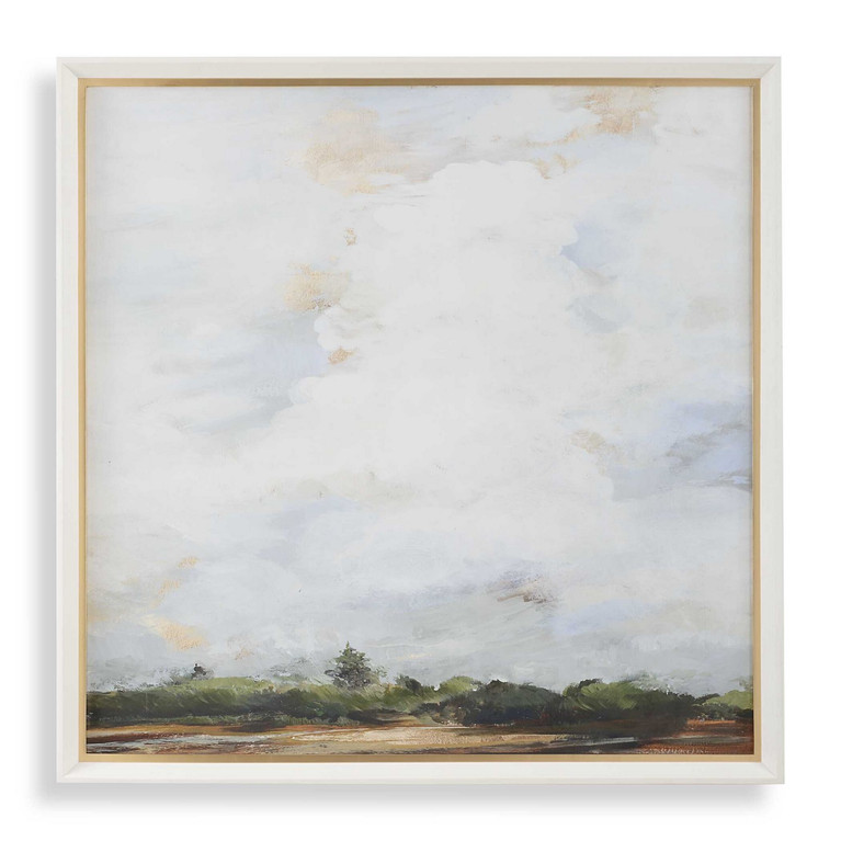 Uttermost - 32383 - Landscape Print - Whispering Cloudscapes - White Wood