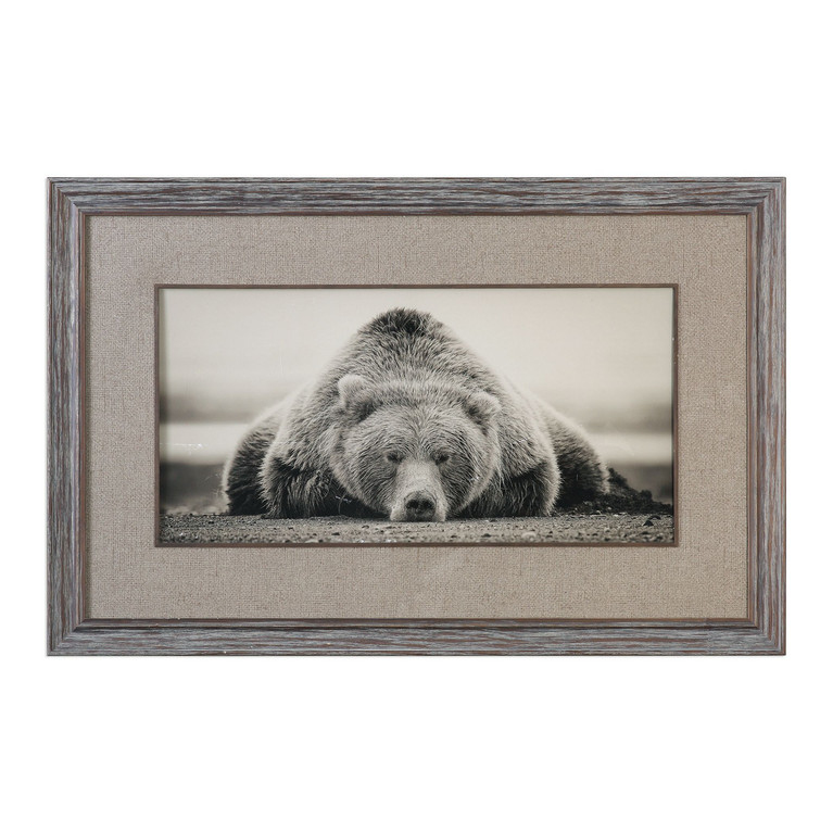 Uttermost - 33661 - Wall Art - Deep Sleep - Pine w/Heavy White Glaze