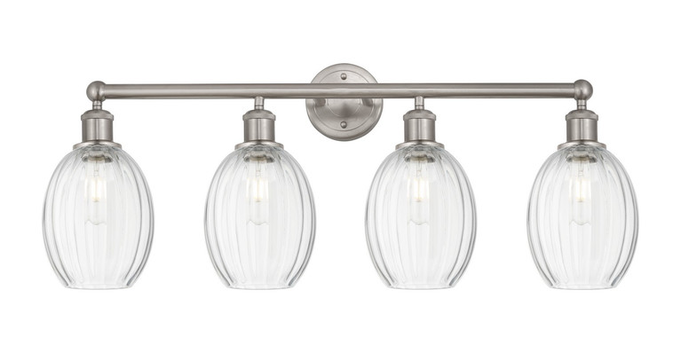Innovations - 616-4W-SN-G459-6CL - Four Light Bath Vanity - Edison - Brushed Satin Nickel