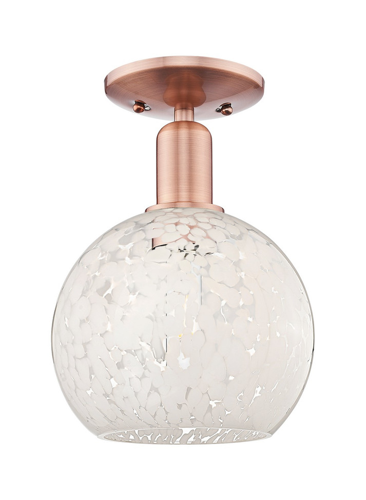Innovations - 716-1C-AC-G1216-8WM - One Light Semi-Flush Mount - Arcadia - Antique Copper