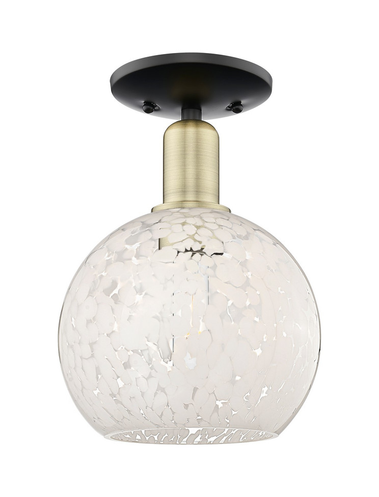 Innovations - 716-1C-BAB-G1216-8WM - One Light Semi-Flush Mount - Arcadia - Black Antique Brass