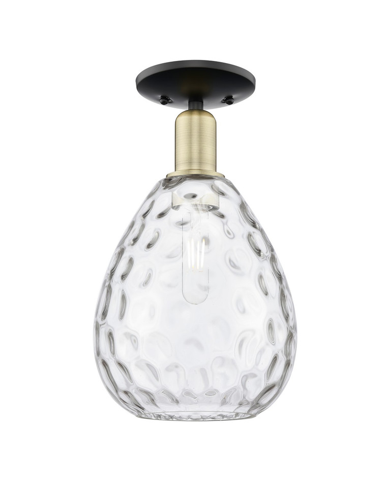 Innovations - 716-1C-BAB-G372 - One Light Semi-Flush Mount - Arcadia - Black Antique Brass
