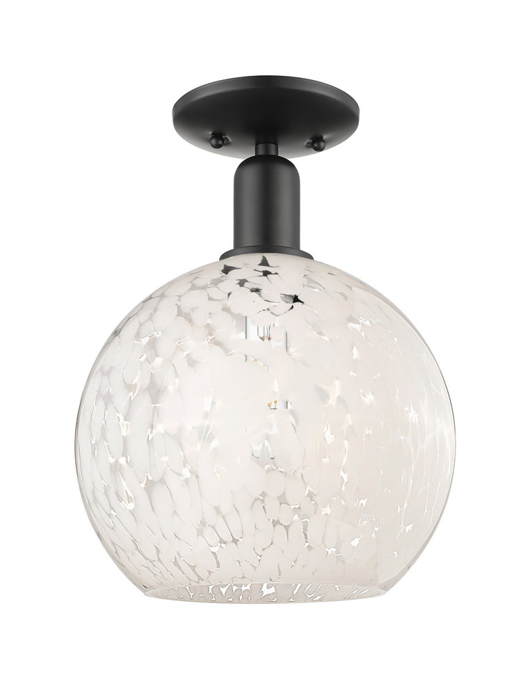 Innovations - 716-1C-BK-G1216-10WM - One Light Semi-Flush Mount - Arcadia - Matte Black