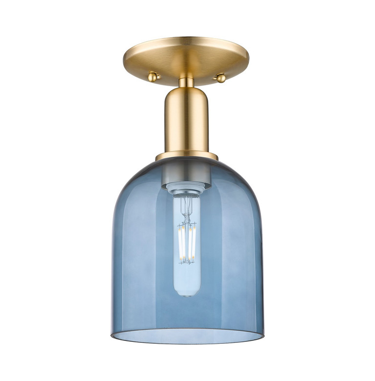 Innovations - 716-1C-CB-G558-6BL - One Light Semi-Flush Mount - Arcadia - Champagne Bronze
