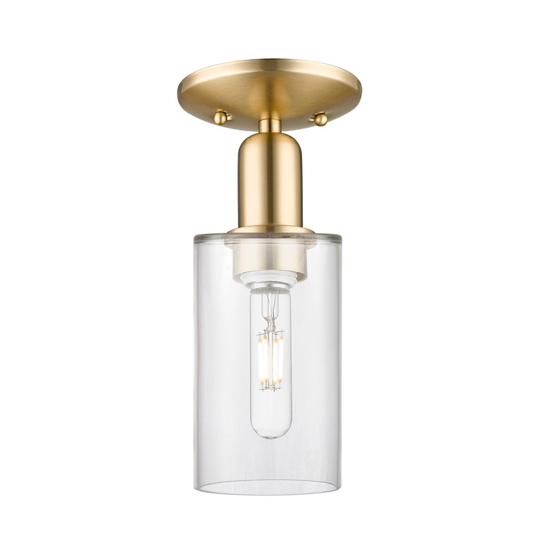 Innovations - 716-1C-CB-G802 - One Light Semi-Flush Mount - Arcadia - Champagne Bronze