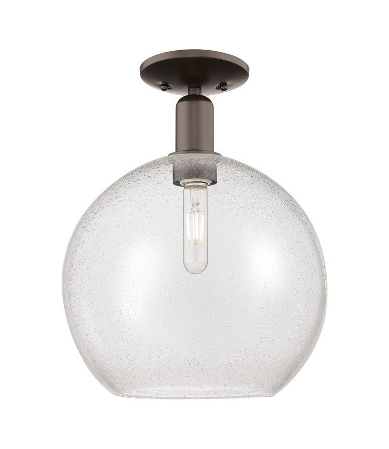 Innovations - 716-1C-OB-G124-12 - One Light Semi-Flush Mount - Arcadia - Oil Rubbed Bronze