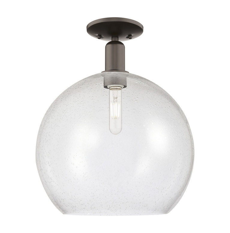 Innovations - 716-1C-OB-G124-14 - One Light Semi-Flush Mount - Arcadia - Oil Rubbed Bronze