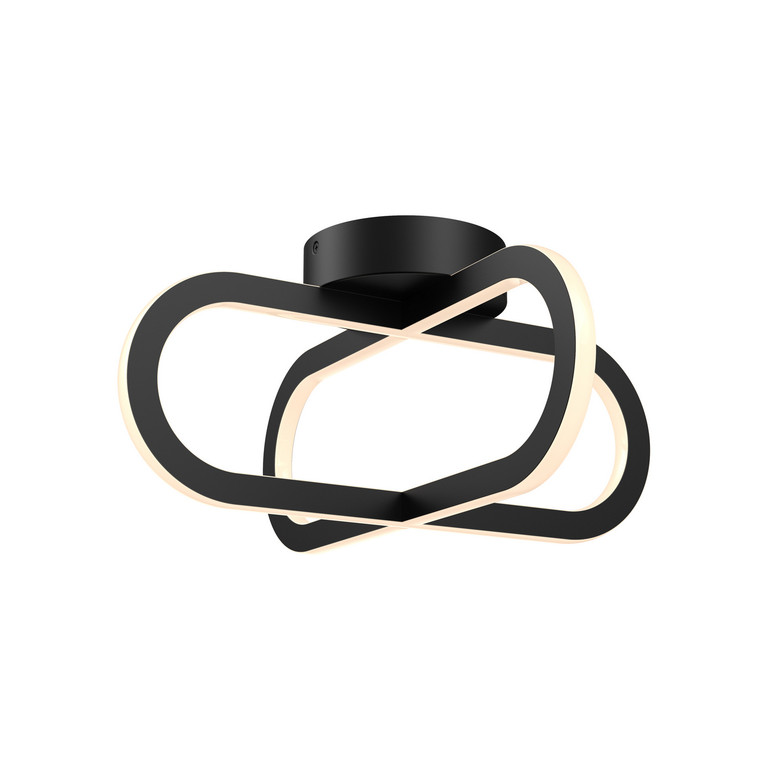 Dals - FDB-CC-BK - One Light Flush Mount - Atom - BK