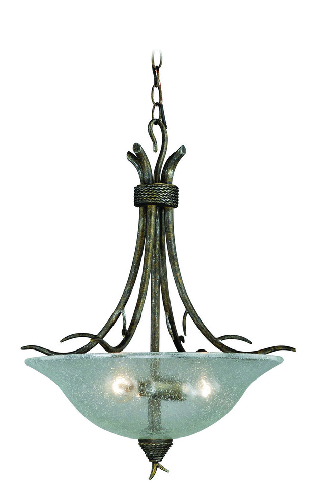 Vaxcel - P0064 - Three Light Pendant - Monterey - Autumn Patina