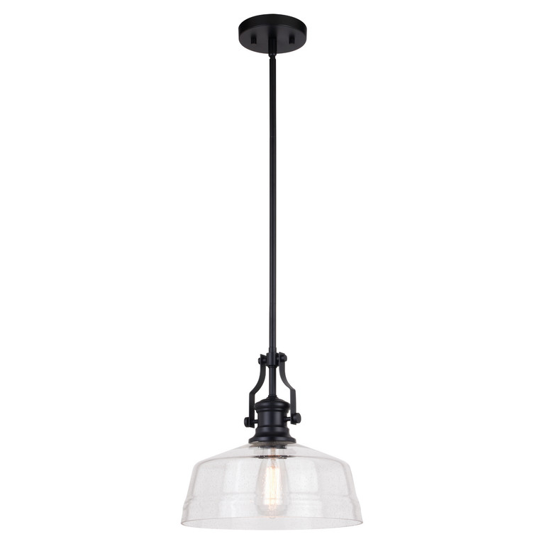 Vaxcel - P0380 - One Light Pendant - Beloit - Matte Black