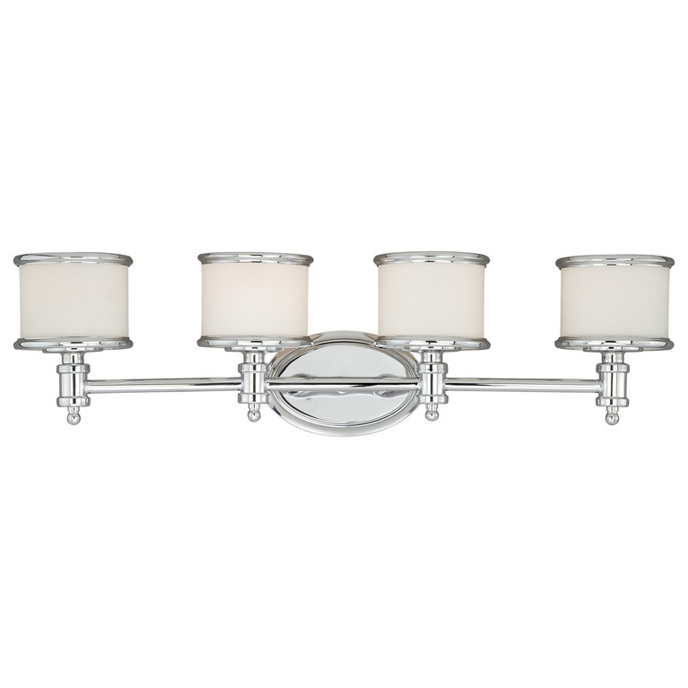 Vaxcel - W0149 - Four Light Vanity - Carlisle - Chrome