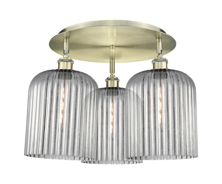 Innovations - 516-3C-AB-G559-8SM - Three Light Semi-Flush Mount - Ballston - Antique Brass