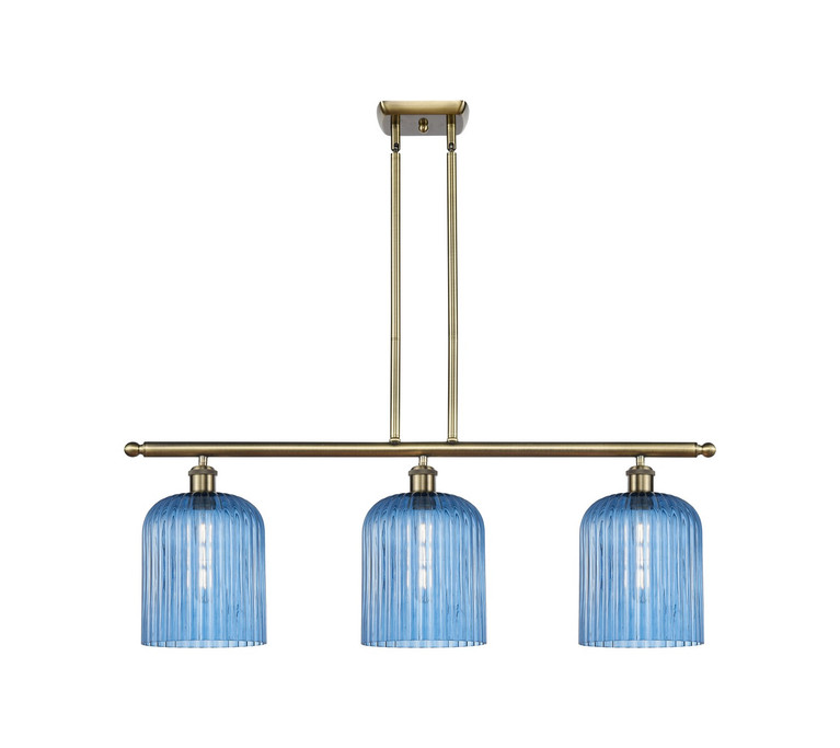 Innovations - 516-3I-AB-G559-8BL - Three Light Island Pendant - Ballston - Antique Brass