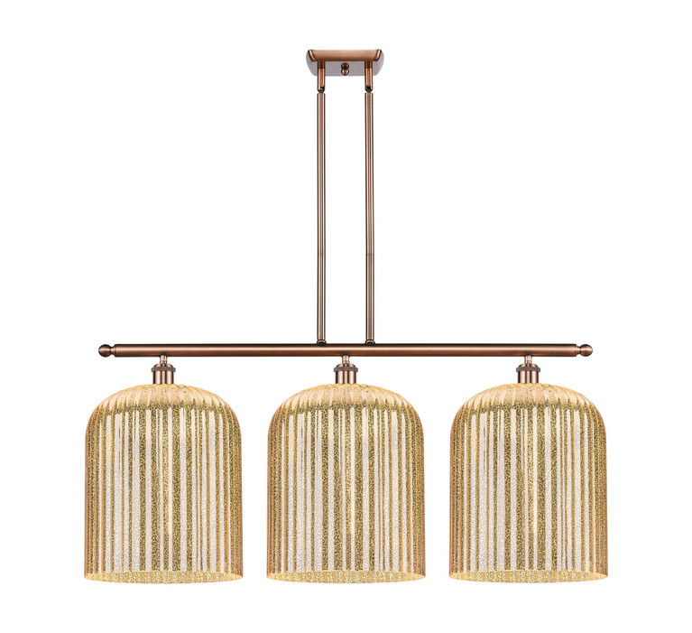Innovations - 516-3I-AC-G559-12ME - Three Light Island Pendant - Ballston - Antique Copper