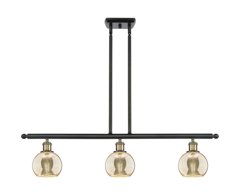 Innovations - 516-3I-BAB-G128-6 - Three Light Island Pendant - Ballston - Black Antique Brass