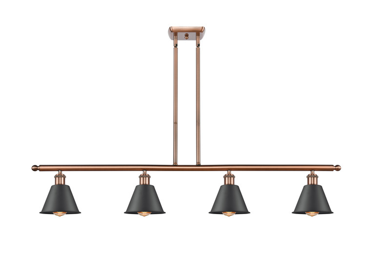 Innovations - 516-4I-AC-M8-LED - LED Island Pendant - Ballston - Antique Copper