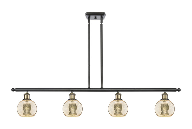 Innovations - 516-4I-BAB-G128-6 - Four Light Island Pendant - Ballston - Black Antique Brass