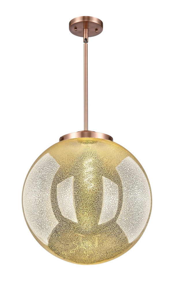 Innovations - 221-1S-AC-G208-16 - One Light Pendant - Essex - Antique Copper