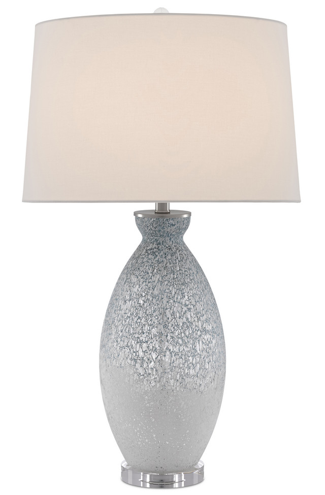 Currey and Company - 6000-0467 - One Light Table Lamp - Hatira - Blue/White/Clear