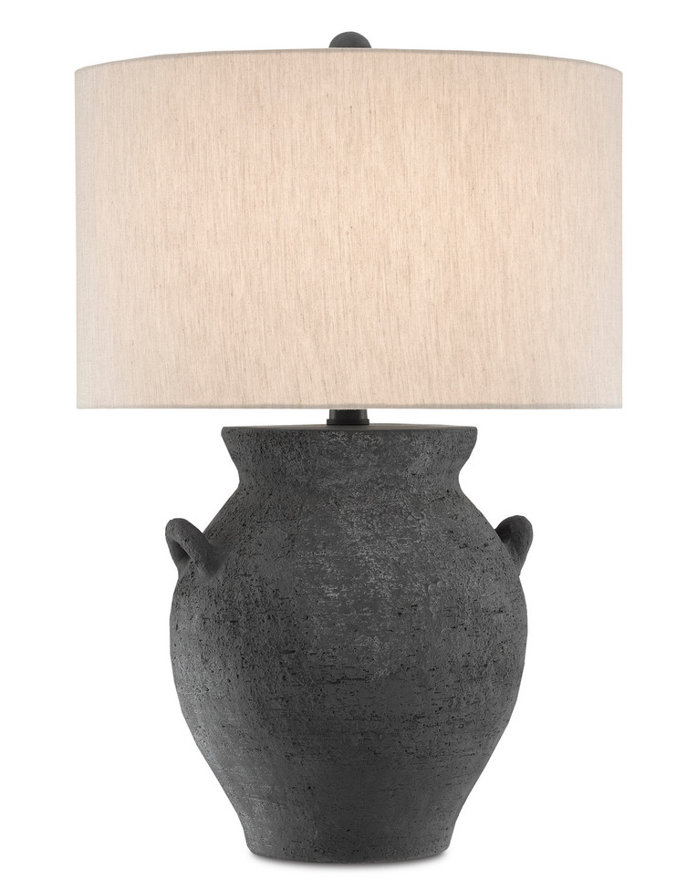 Currey and Company - 6000-0537 - One Light Table Lamp - Anza - Black Ash