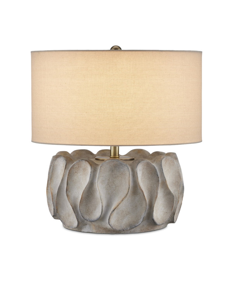 Currey and Company - 6000-0928 - One Light Table Lamp - Weststrand Table Lamp - Gray/Dark Gray/Brown/Light Antique Brass