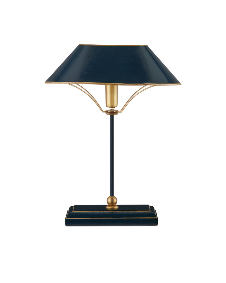 Currey and Company - 6000-0953 - One Light Table Lamp - Daphne - Navy/Gold