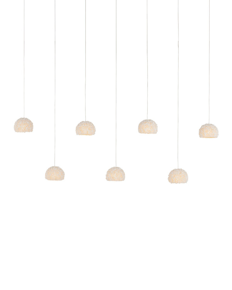 Currey and Company - 9000-1184 - Seven Light Pendant - Virtu - Natural/Silver