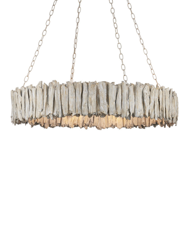 Currey and Company - 9000-1249 - Eight Light Chandelier - Driftwood - Whitewash